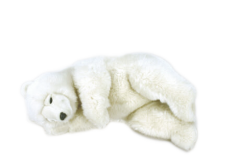 Mooie Witte Roomwitte beer slapend knuffel  60 cm kopen