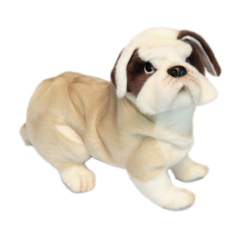 Mooie Licht bruine Bulldog knuffel hond 27 cm kopen