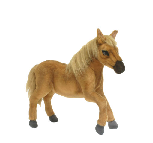Mooie Roodbruine Palomino knuffel paard 50 cm kopen