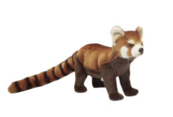 Mooie Roodbruine kleine panda staand knuffel 67 cm kopen