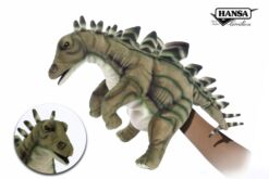 Mooie Grijze Stegosaurus handpop  40 cm kopen
