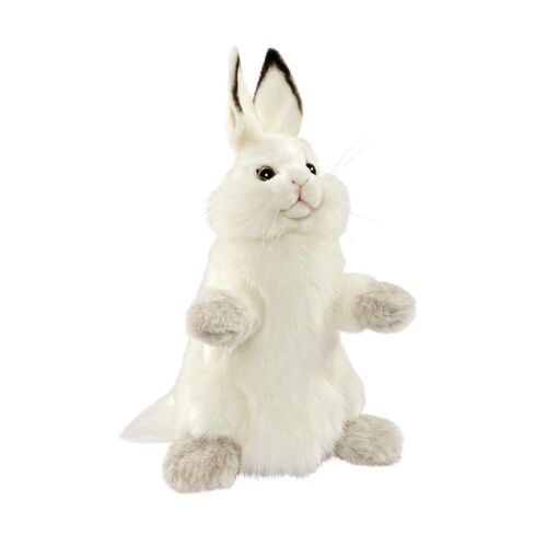 Mooie Witte Wit konijn handpop knuffel  34 cm kopen