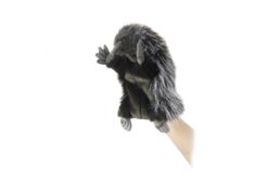 Mooie Donkere Mierenegel handpop knuffel  27 cm kopen