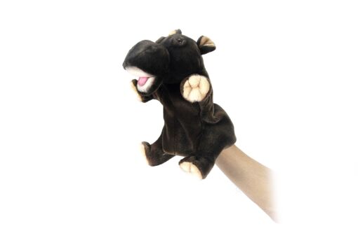 Mooie Donkere Nijlpaard handpop knuffel  24 cm kopen