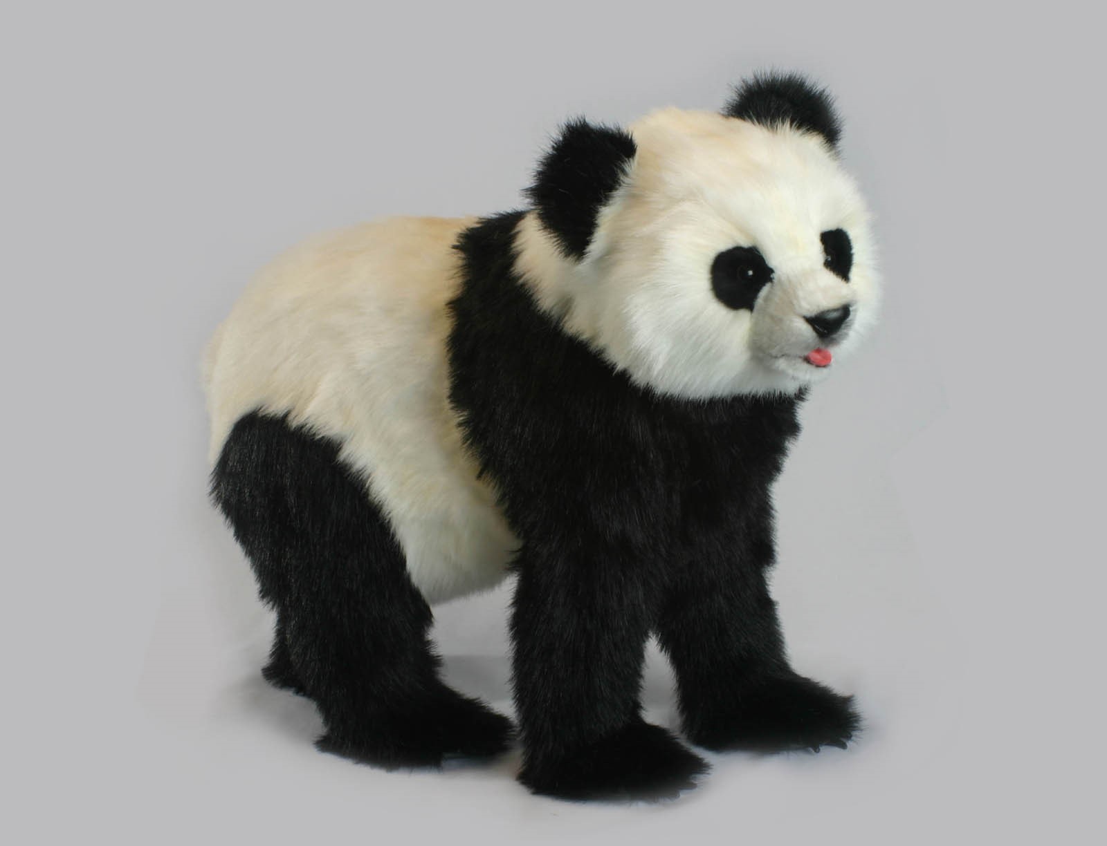 Witte Manoel handpop knuffel 40 cm - levensechte pluche dieren - Hansa Witte Manoel handpop knuffel 40 cm - levensechte pluche dieren - Hansa