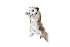 Mooie Beige Meerkat handpop knuffel  28 cm kopen
