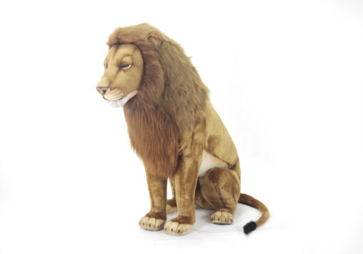 Mooie XL Leeuw mannetje zittend decoratie  130 cm kopen