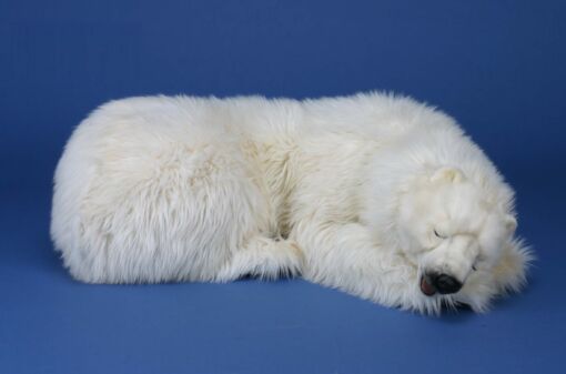 Mooie XL Witte IJsbeer mama slapend decoratie  120 cm kopen
