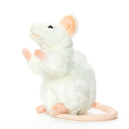 Mooie Witte muis knuffel  16 cm kopen