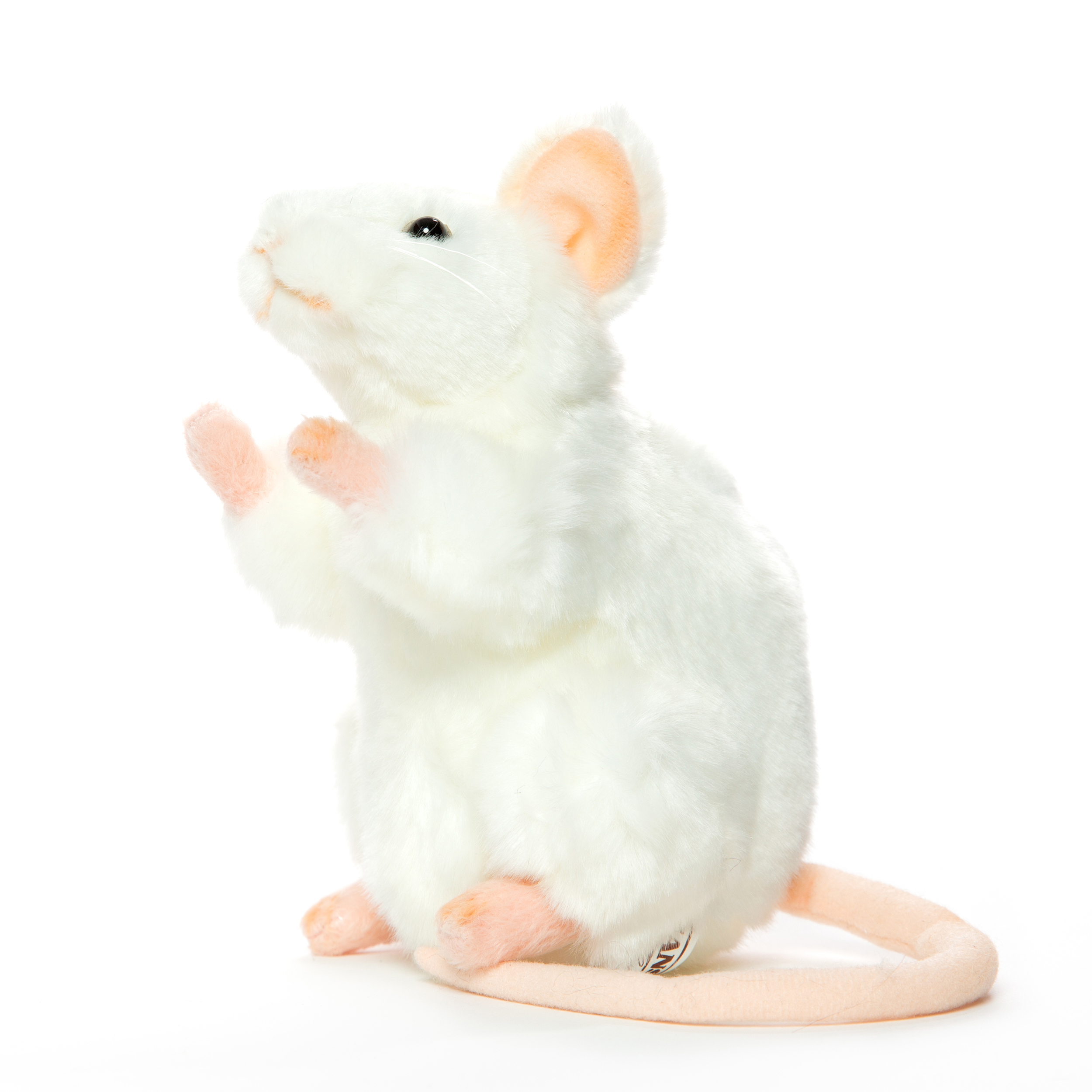 Flikkeren Afscheiden Leuk vinden Muis knuffel wit 16 cm - duurzaam geproduceerd pluchen dier