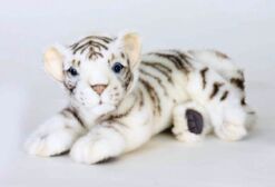 Mooie Goudgele Bengaalse tijger welp liggend knuffel  26 cm kopen