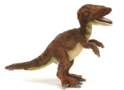 Mooie Bruine Velociraptor knuffel  48 cm kopen