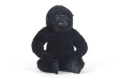 Mooie Zwarte Gorilla knuffel 24 cm kopen