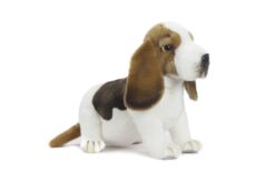 Mooie Wit / bruine Basset hond knuffel  45 cm kopen