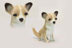 Mooie Witte Chihuahua zittend knuffel  31 cm kopen