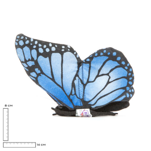 Mooie Blauwe Vlinder blauw .W knuffel  14 cm kopen