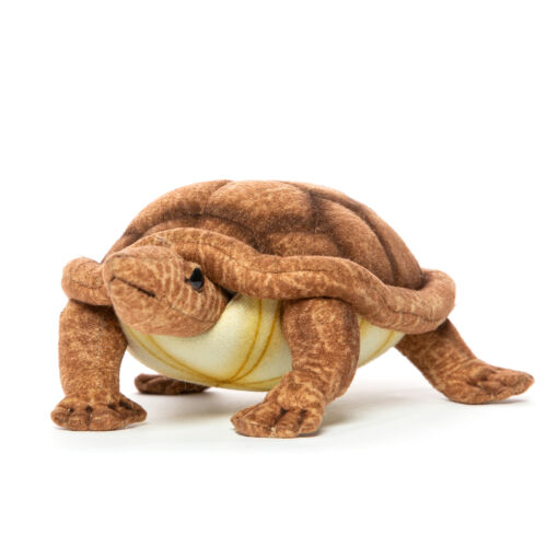 Mooie Bruine Schildpad met beweegbaar hoofd knuffel  22 cm kopen