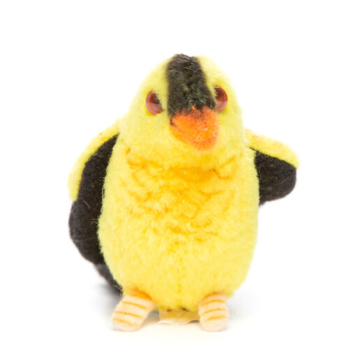 Mooie Zwarte Gele vogel knuffel  13 cm kopen