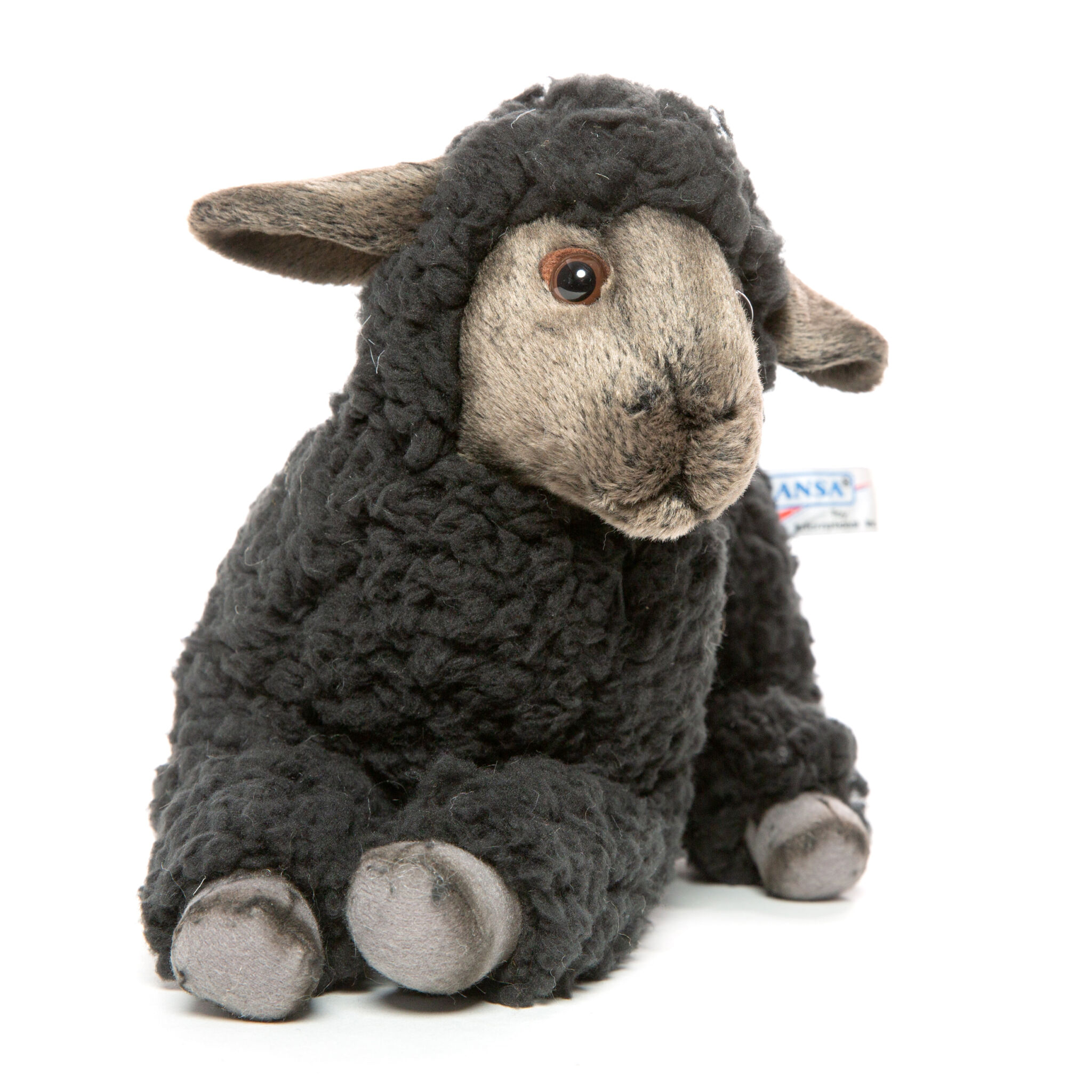 Wild Republic Pluche knuffel - kat/poes - oranje/wit - 13 cm - pluche