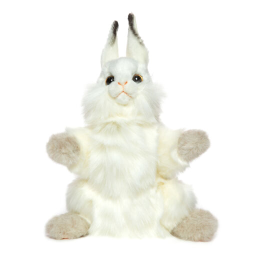 Mooie Witte Wit konijn handpop knuffel  34 cm kopen