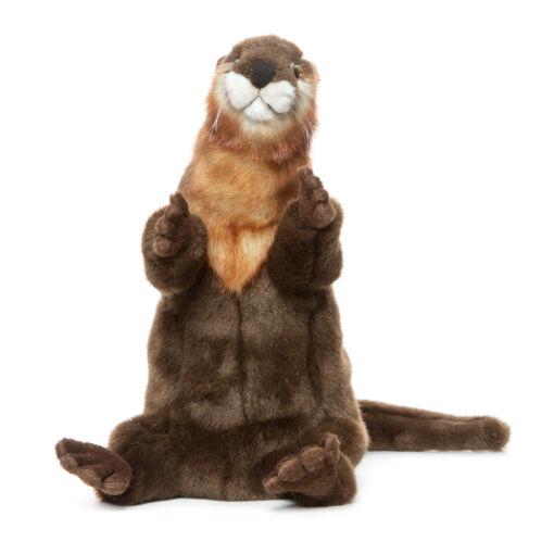 Mooie Bruine Otter handpop knuffel  28 cm kopen