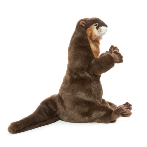 Mooie Bruine Otter handpop knuffel  28 cm kopen