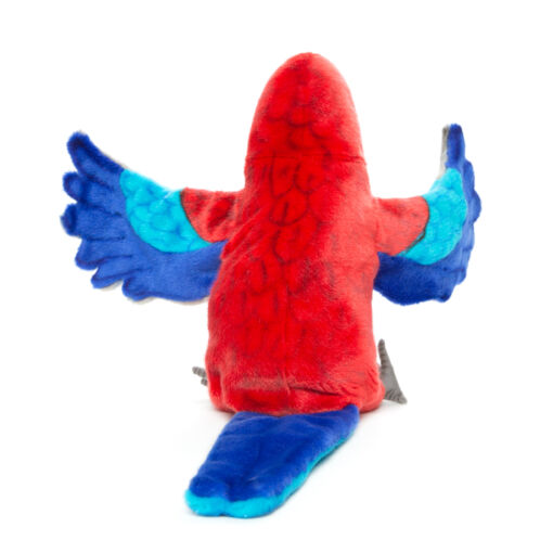 Mooie Rode Pennantrosella handpop knuffel  50 cm kopen
