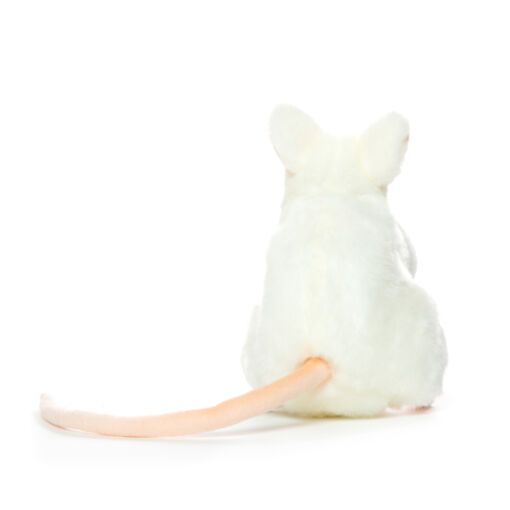 Mooie Witte Witte muis knuffel  16 cm kopen