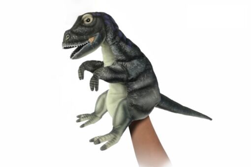 Mooie Grijze Albertosaurus handpop knuffel  50 cm kopen
