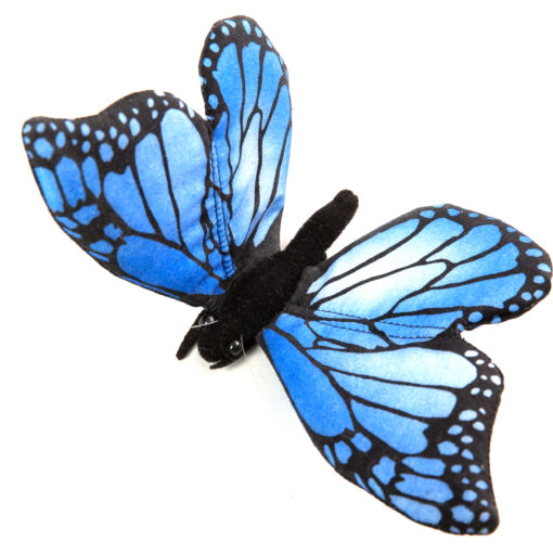 Mooie Blauwe Vlinder blauw .W knuffel  14 cm kopen