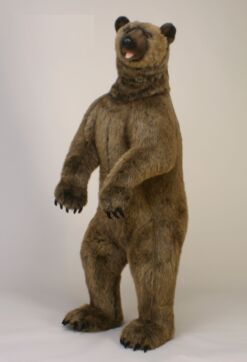 Mooie XL Bruine Grizzlybeer staand H decoratie  150 cm kopen