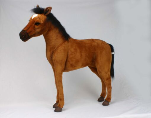Mooie XL Bruine Paard bruin S decoratie  115 cm kopen