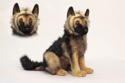 Mooie Licht bruine Duitse herder pup knuffel  41 cm kopen