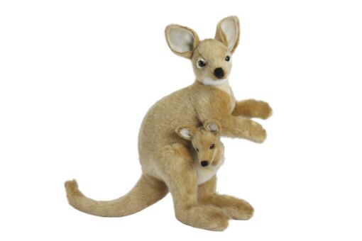 Mooie Witte Wallaby knuffel  38 cm kopen