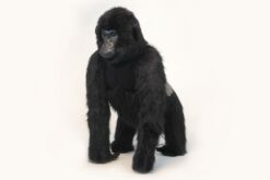 Mooie XL Zwarte Zilverrug gorilla staand decoratie 98 cm kopen