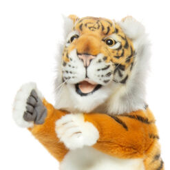 Levensechte tijger handpop 37 cm