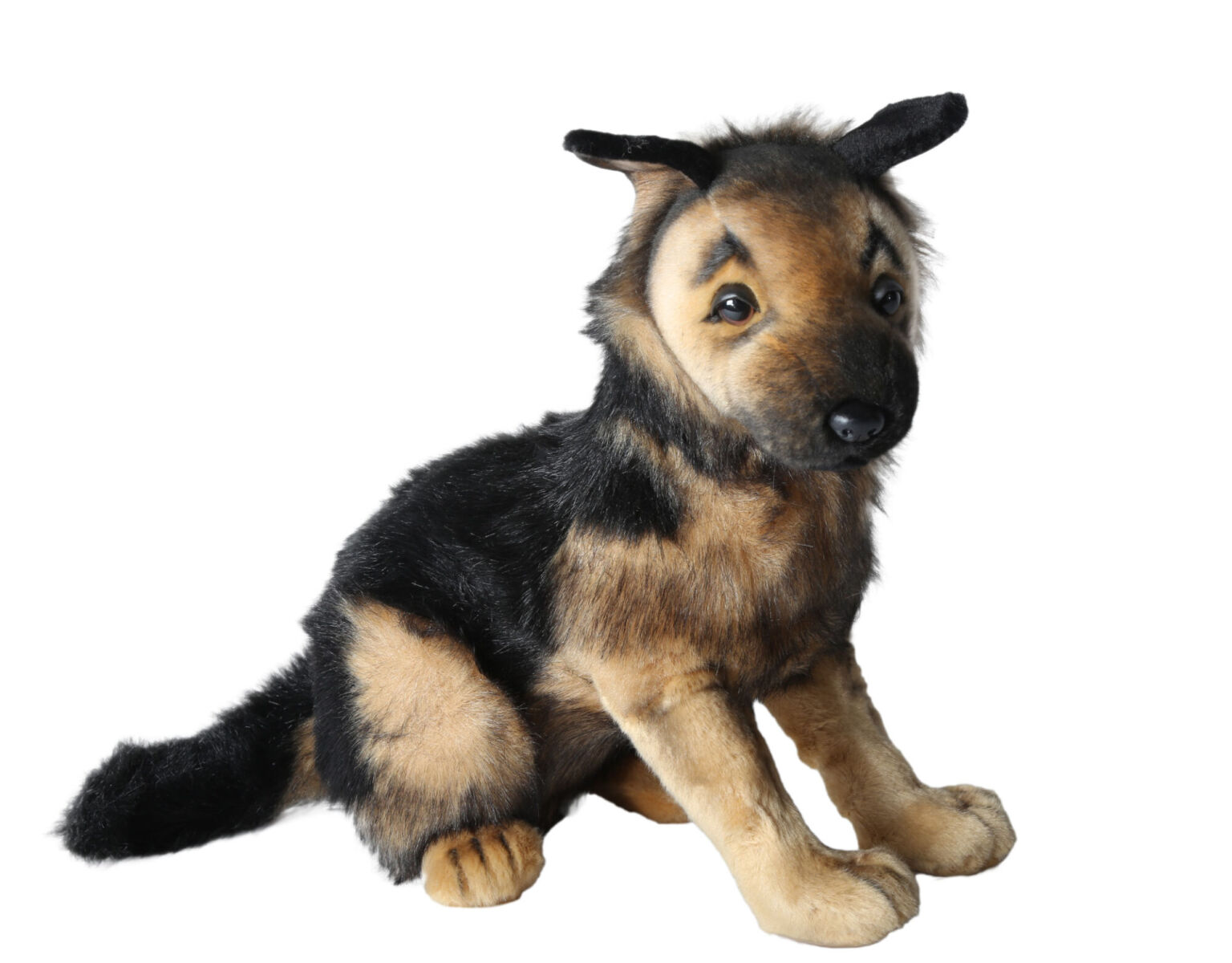 Duitse herder pup hond knuffel 41 cm - levensechte pluche dieren