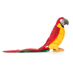 Gedetailleerde pluchen papegaai rood / geel kopen