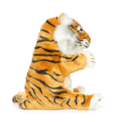 Duurzame pluchen tijger handpop 37 cm