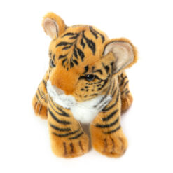 Pluchen tijger welp handgemaakt 18 cm