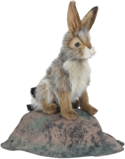 Mooie Animatronic Zwartstaart Konijn op Rots kopen