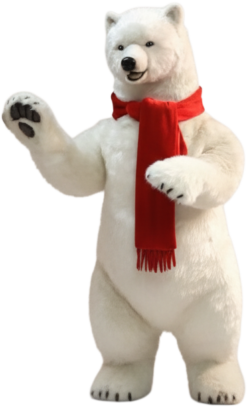 Mooie Animatronic IJsbeer Staand – 152 cm H. kopen